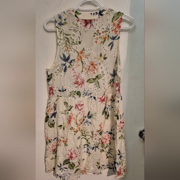 Johnny Was Jade Caprice Lace up Mini Dress Sz.Med - Picture 6 of 9